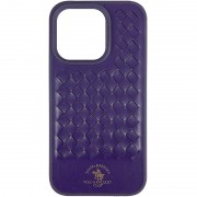 Кожаный чехол Polo Santa Barbara для Apple iPhone 14 Pro Max (6.7") Purple