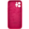 Чохол Silicone Case Full Camera Protective (AA) Apple iPhone 12 Pro (6.1"), Червоний / Rose Red