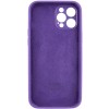Чохол Silicone Case Full Camera Protective (AA) для Apple iPhone 12 Pro (6.1"), Фіолетовий / Amethyst