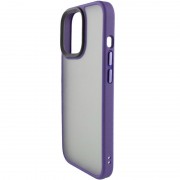 TPU+PC чохол Metal Buttons для Apple iPhone 13 Pro (6.1") Темно-фіолетовий