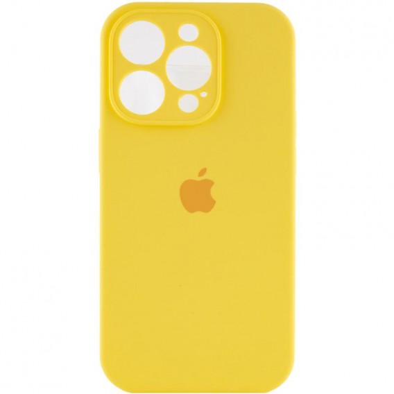 Чохол Silicone Case Full Camera Protective (AA) Apple iPhone 13 Pro (6.1"), Жовтий / Yellow