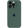 Чохол для iPhone 13 Pro Silicone Case Full Protective (Pine green)