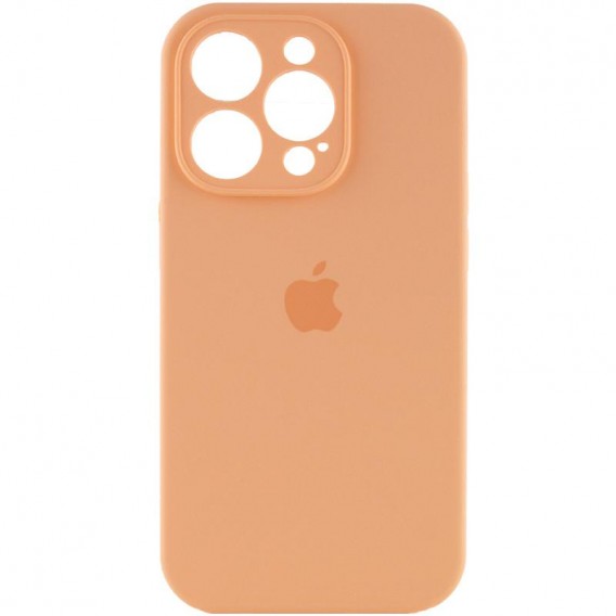 Чохол Silicone Case Full Camera Protective (AA) для Apple iPhone 13 Pro (6.1"), Помаранчевий / Cantaloupe