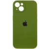 Чохол Silicone Case Full Camera Protective (AA) для Apple iPhone 13 (6.1"), Зелений / Dark Olive