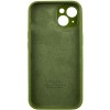 Чохол Silicone Case Full Camera Protective (AA) для Apple iPhone 13 (6.1"), Зелений / Dark Olive