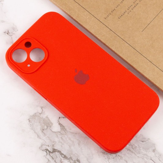Чохол для iPhone 13 - Silicone Case Full Camera Protective (AA), Червоний / Red - зображення 3 