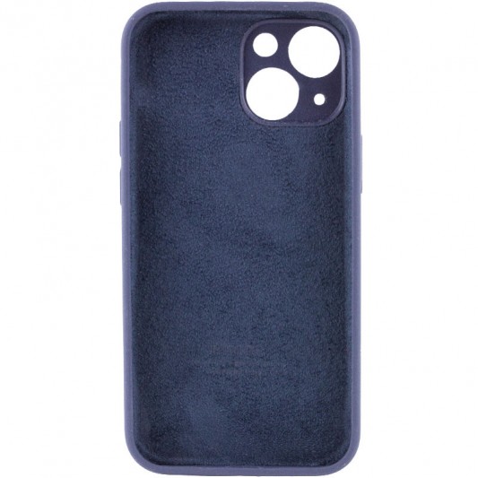 Чехол Silicone Case Full Camera Protective (AA) для Apple iPhone 13 (6.1"), Темно-синий / Midnight blue - изображение 1