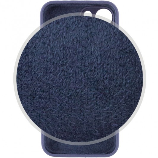 Чехол Silicone Case Full Camera Protective (AA) для Apple iPhone 13 (6.1"), Темно-синий / Midnight blue - изображение 2