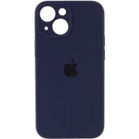 Чехол для iPhone 13 Silicone Case Full Protective (Midnight blue)