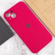 Чехол Silicone Case Full Camera Protective (AA) для Apple iPhone 13 (6.1"), Красный / Rose Red