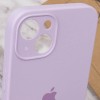 Чехол Silicone Case Full Camera Protective (AA) для Apple iPhone 13 (6.1"), Сиреневый / Lilac