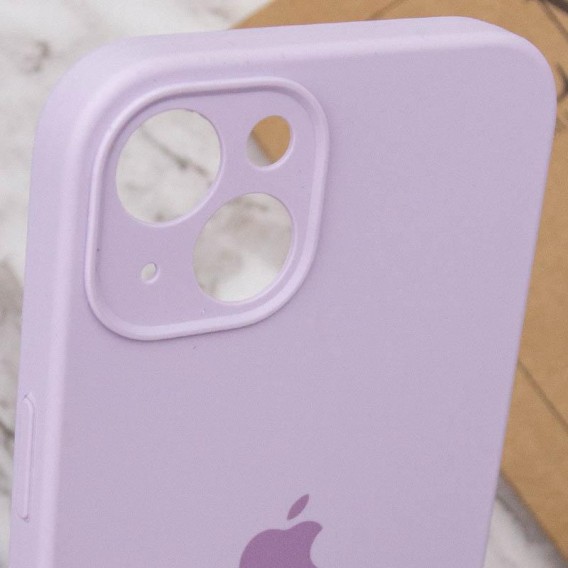 Чехол Silicone Case Full Camera Protective (AA) для Apple iPhone 13 (6.1"), Сиреневый / Lilac