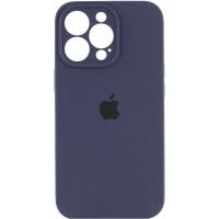 Чехол Silicone Case Full Camera Protective (AA) для Apple iPhone 13 Pro Max (6.7") Темно-синий / Midnight blue