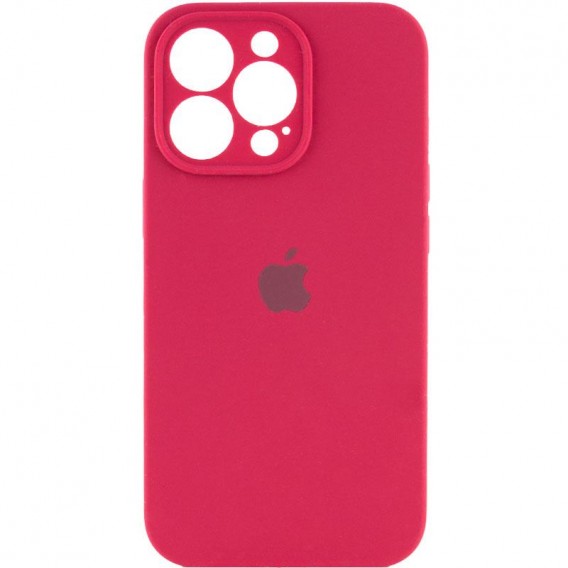 Чохол Silicone Case Full Camera Protective (AA) Apple iPhone 13 Pro Max (6.7"), Червоний / Rose Red