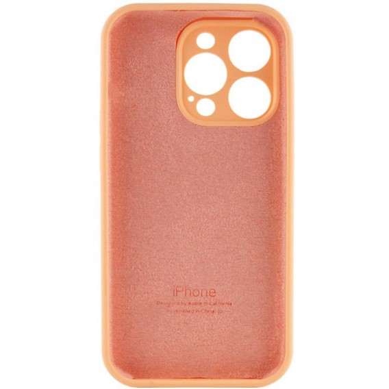 Чохол Silicone Case Full Camera Protective (AA) Apple iPhone 13 Pro Max (6.7"), Помаранчевий / Cantaloupe