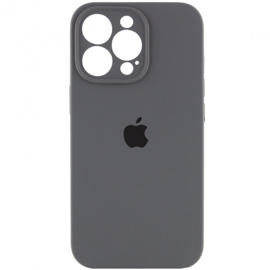Сірий чохол для Айфон 13 Про Макс - Silicone Case Full Camera Protective (AA)