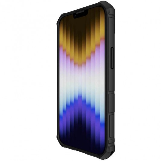 TPU+PC чехол Nillkin CamShield Armor Pro no logo (шторка на камеру) для Apple iPhone 14 / 13 (6.1") Черный - изображение 7