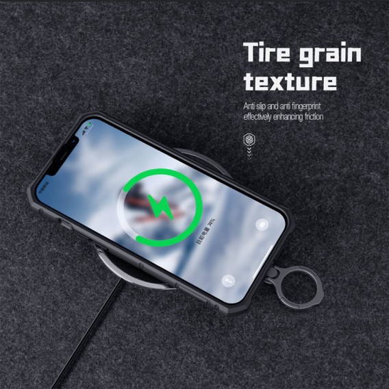 TPU+PC чохол Nillkin CamShield Armor Pro no logo (шторка на камеру) для Apple iPhone 14 (6.1"), Чорний