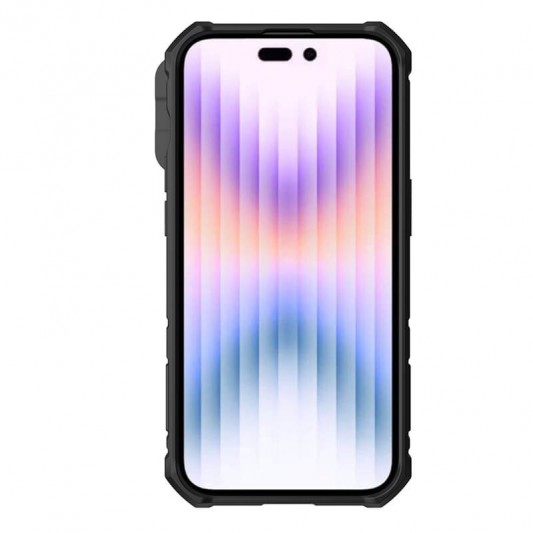 TPU+PC чохол Nillkin CamShield Armor Pro no logo (шторка на камеру) для Apple iPhone 14 Pro (6.1") Чорний - зображення 7 