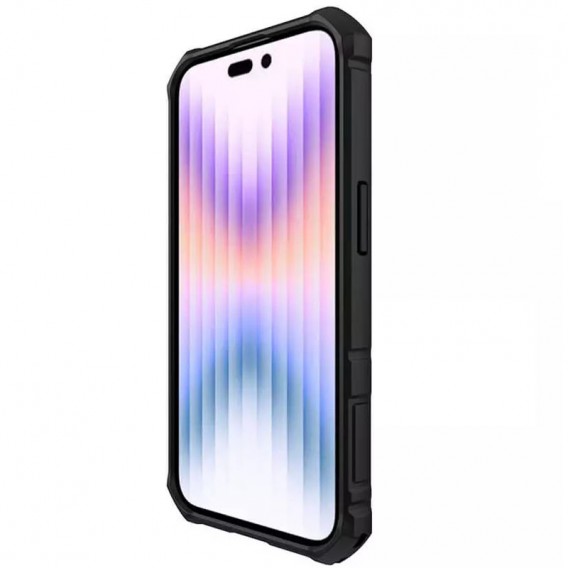 TPU+PC чохол Nillkin CamShield Armor Pro no logo (шторка на камеру) для Apple iPhone 14 Pro (6.1"), Зелений