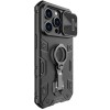 TPU+PC чехол Nillkin CamShield Armor Pro no logo (шторка на камеру) для Apple iPhone 14 Pro Max, Черный
