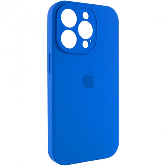 Чохол Silicone Case Full Camera Protective (AA) для Apple iPhone 14 Pro (6.1") Синій / Capri Blue - зображення 1 