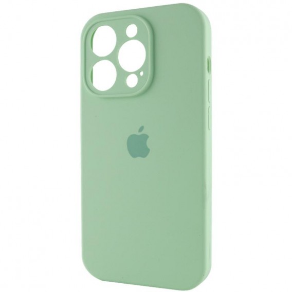 Чехол Silicone Case Full Camera Protective (AA) для Apple iPhone 14 Pro (6.1"), Зеленый / Pistachio