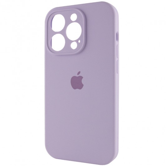 Чехол Silicone Case Full Camera Protective (AA) для Apple iPhone 14 Pro (6.1") Сиреневый / Lilac - изображение 2