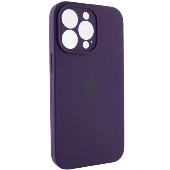 Чехол Silicone Case Full Camera Protective (AA) для Apple iPhone 14 Pro (6.1"), Фиолетовый / Elderberry