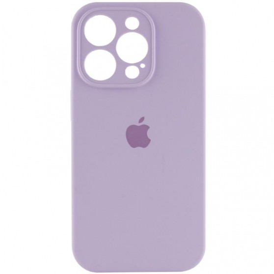 Чехол Silicone Case Full Camera Protective (AA) для Apple iPhone 14 Pro Max (6.7") Сиреневый / Lilac