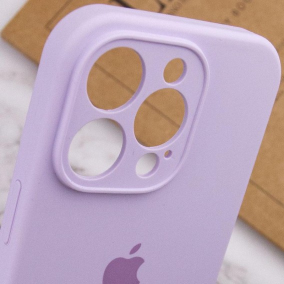 Чохол Silicone Case Full Camera Protective (AA) для Apple iPhone 14 Pro Max (6.7"), Бузковий / Lilac