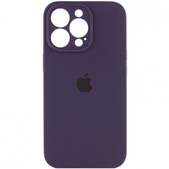 Чехол Silicone Case Full Camera Protective (AA) для Apple iPhone 14 Pro Max (6.7"), Фиолетовый / Elderberry