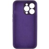 Чехол Silicone Case Full Camera Protective (AA) для Apple iPhone 14 Pro Max (6.7"), Фиолетовый / Elderberry