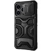 TPU+PC чохол Nillkin CamShield Adventurer Pro (шторка на камеру) для Apple iPhone 14 Pro (6.1"), Armor Black