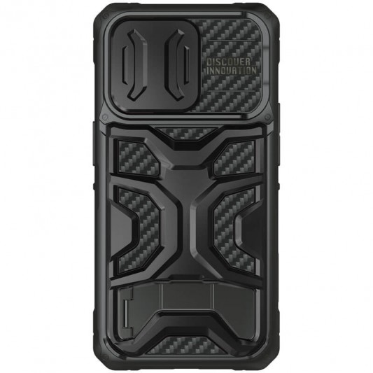 TPU+PC чохол Nillkin CamShield Adventurer Pro (шторка на камеру) для Apple iPhone 14 Pro Max (6.7") Armor Black - зображення 1 
