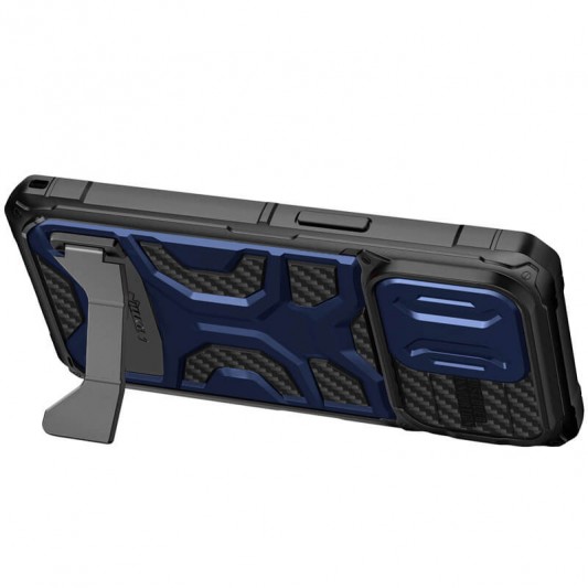 TPU+PC чехол Nillkin CamShield Adventurer Pro (шторка на камеру) для Apple iPhone 14 Pro Max (6.7") Interstellar Blue - изображение 2