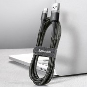 Дата кабель Baseus Cafule Type-C Cable 2A (2m) (CATKLF-C), Чорний / Сірий