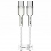 Дата кабель Baseus Cafule Series Metal Type-C to Type-C 100W (1m) (CATJK-C) Білий