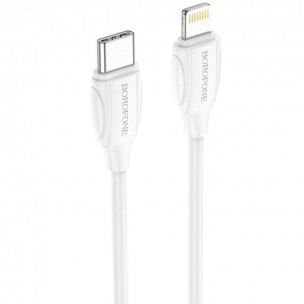 Дата кабель Borofone BX19 Type-C to Lightning (2m) Белый Дата кабель Borofone BX19 Type-C to Lightning (2m) Белый