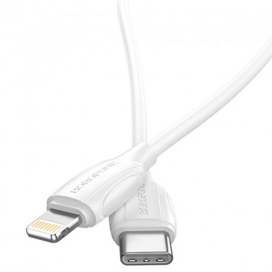 Дата кабель Borofone BX19 Type-C to Lightning (2m) Белый - изображение 1