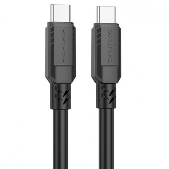 Дата кабель Borofone BX81 Type-C to Type-C 60W (1m), Чорний
