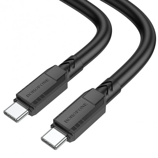 Дата кабель Borofone BX81 Type-C to Type-C 60W (1m) Чорний - зображення 1 