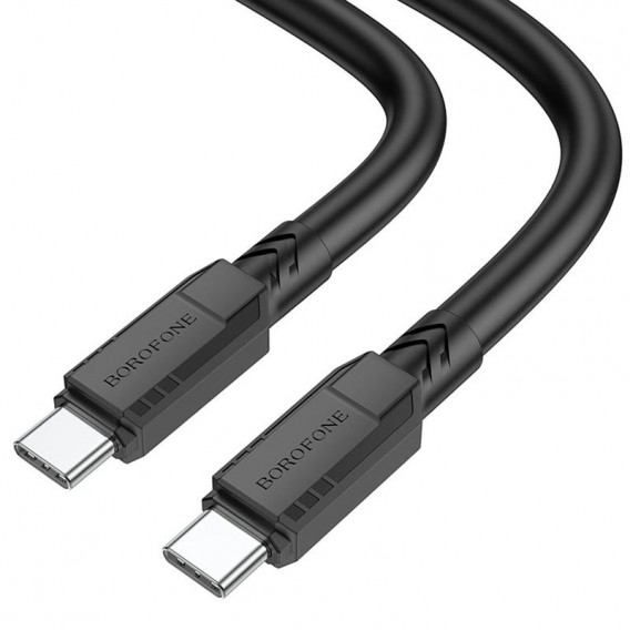 Дата кабель Borofone BX81 Type-C to Type-C 60W (1m), Чорний