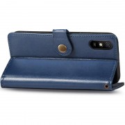 Кожаный чехол книжка GETMAN Gallant (PU) для Xiaomi Redmi 9A, Синий