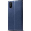 Кожаный чехол книжка GETMAN Gallant (PU) для Xiaomi Redmi 9A, Синий