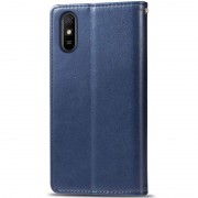 Кожаный чехол книжка GETMAN Gallant (PU) для Xiaomi Redmi 9A, Синий