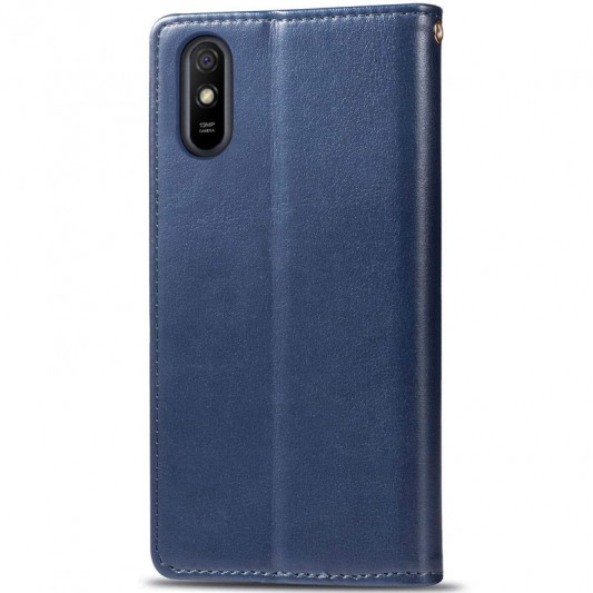 Кожаный чехол-книжка GETMAN Gallant (PU) для Xiaomi Redmi 9A Синий - изображение 5