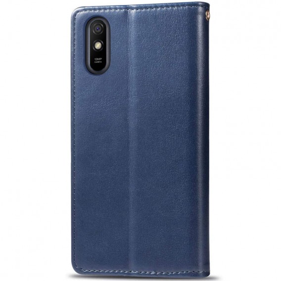 Шкіряний чохол книжка GETMAN Gallant (PU) для Xiaomi Redmi 9A, Синій