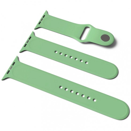 Силиконовый ремешок для Apple Watch Sport Band 42(ser.1-3)/44/45/46/49mm (S/M & M/L) 3pcs Мятный / Mint