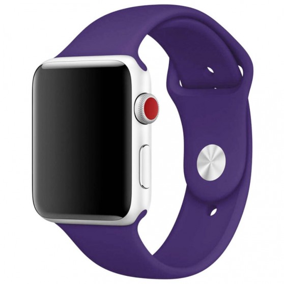Силиконовый ремешок для Apple Watch Sport Band 42(ser.1-3)/44/45/46/49mm (S/M & M/L) 3pcs Фиолетовый / Amethyst